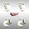 Service Caster 3 Inch 316SS Nylon Wheel Swivel Bolt Hole Caster Brakes, 2PK SCC-SS316BH20S314-NYS-2-TLB-2 - alternate 4